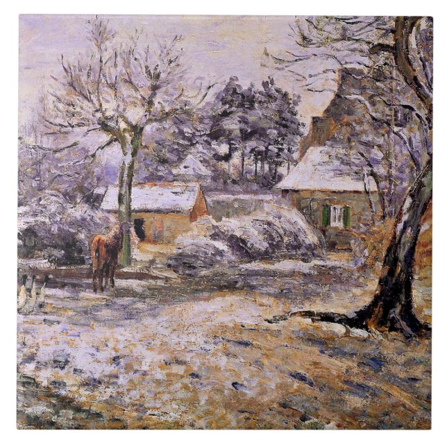 Pissarro - Neve em Montfoucault (Frente)