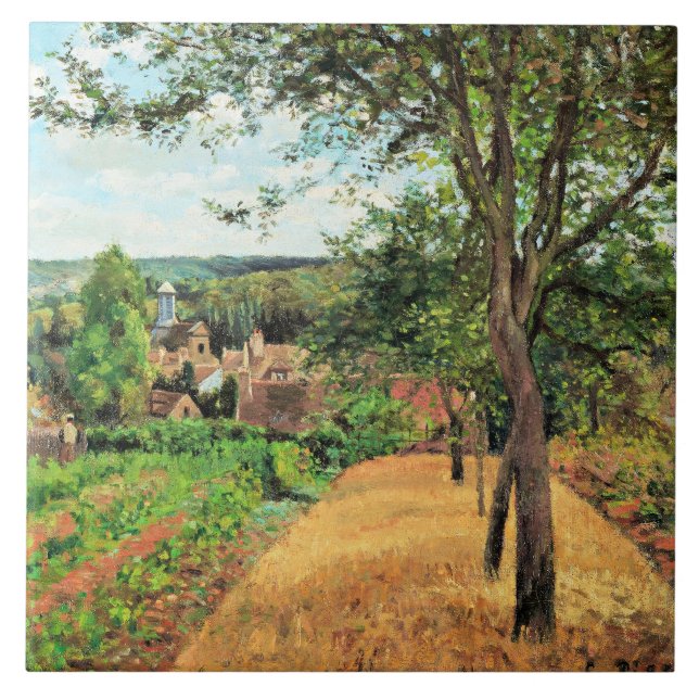 Pissarro - Pomares de Louveciennes, belas artes, (Frente)