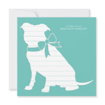 Pit Bull Dog Puppy Pitbull Cartões de agradeciment