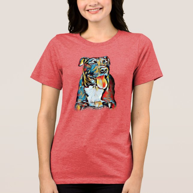 Pit Bull em Cores (Frente)