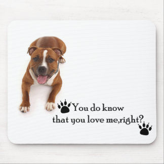 Pit Bull Love Mousepad