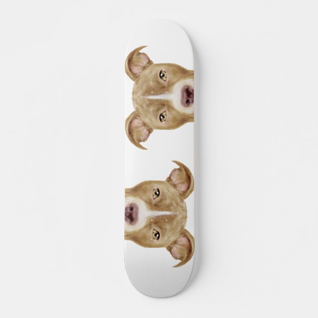 Pit bull Skateboard por miart (Frente)
