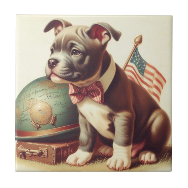 Pit Bull Terrier Painting (Frente)