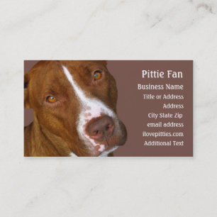 Pitbull Terrier #2 - cartão de visita da foto