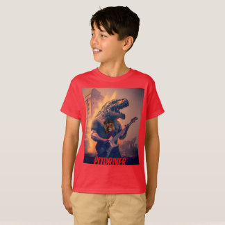 PitDriver de Jovens PitZillA e Logotipo na Camisa 