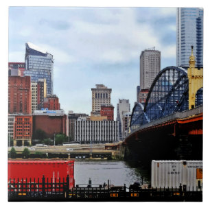 Pittsburgh PA - Trem pela ponte Smithfield St