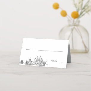 Pittsburgh Wedding   Colocar Cartões de Nome de Me
