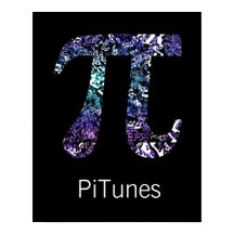 PiTunes ~ Engraçado Poster de Geek de Matemática e