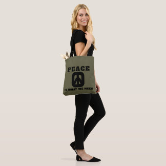 PIWWNEED TOTE PEACE (IWWN) Bolsa de Ombro