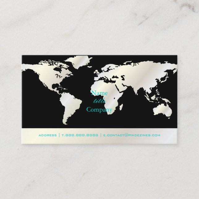 PixDezine com cartão de visita global (Frente)