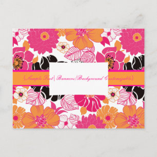 PixDezines Alegre Floral Retrô, Cartão Postal de M
