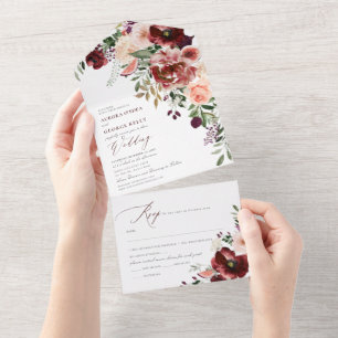 PixDezines Amor de Outono H2 Rustic Marsala Vermel
