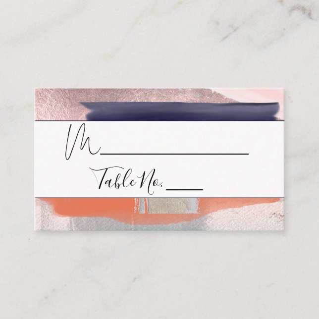 PixDezines Aquarela, Cartões de Lugar de Arte Mode (Frente)