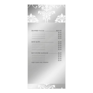 PixDezines Damasco Branco, Menu de Serviços de Spa