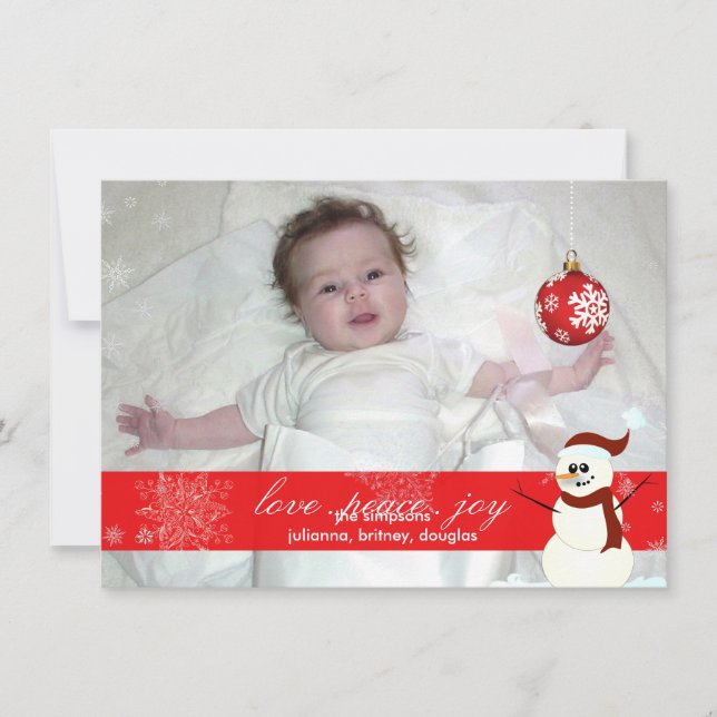 PixDezines Deixe nevar, Cartões de natal/faça... (Frente)