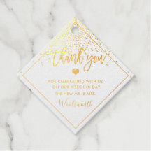 PixDezines Gold Foil Confetti Fun Script Obrigado