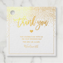 PixDezines Gold Foil Confetti Moderno Script