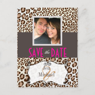 PixDezines Leopard, Salve a data Cartões postais f