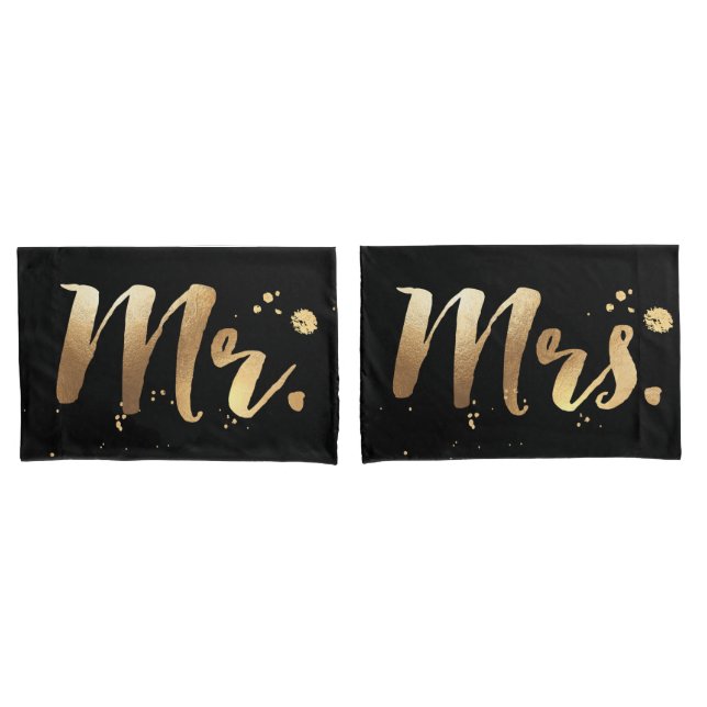 PixDezines mr/mrs/faux cores gold/DIY (Frente - conjunto)