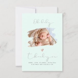 PixDezines Oh Baby Shower Agradecimento DIY Cor Mi