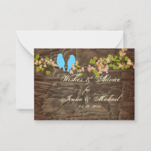 PixDezines Pássaros Rústicos, Cartões de Aconselha