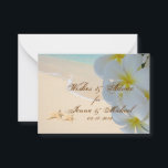 PixDezines Plumeria Leis Deseja   Cartões de Conse<br><div class="desc">PixDezines Plumeria Leis/luau e Starfish Wish Advice Cards na praia tropical branca de arenito. Um pacote de 100 cartões como gabinetes ou deixe na mesa para que seus hóspedes preencham suas palavras de conselho. Pode ser excelente para casal de casamento. Escolha entre várias ações oferecidas pelo zazzle. Copyright © 2009-2010...</div>