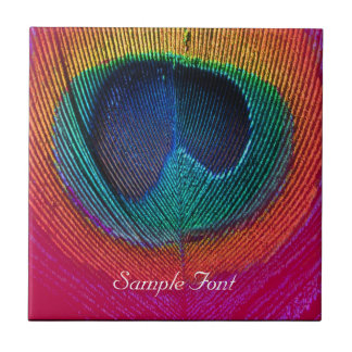 PixDezines Psychedelic Peacock, framboesa