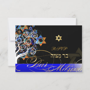 PixDezines Rsvp Árvore da Vida Mitzvah/Champanhe