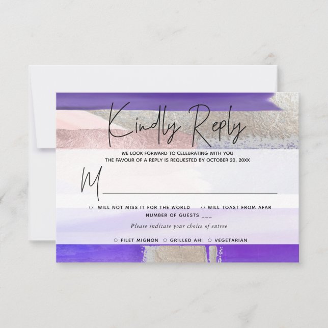 PixDezines RSVP com Refeição, Arte Moderna, Prata  (Frente)