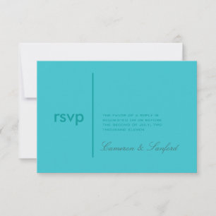 PixDezines RSVP Contemporâneo + classe/aqua
