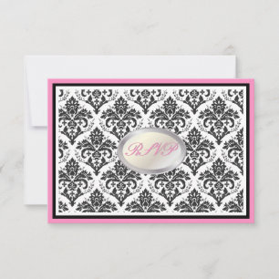 PixDezines rsvp damasco preto jolie/trim diy