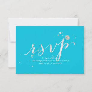 PixDezines RSVP Dazzled/Faux White Dourado