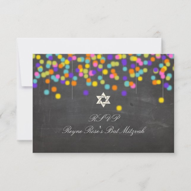 PixDezines rsvp fiesta+chalkboard/bat mitzvah (Frente)