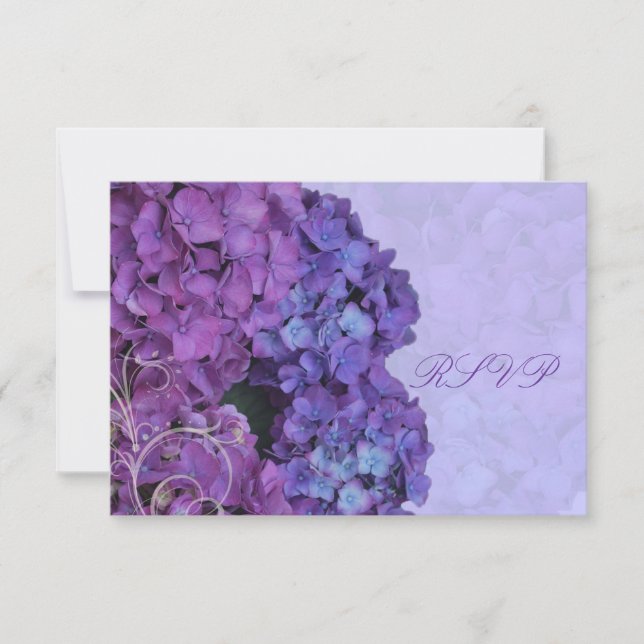 PixDezines RSVP Hydrangea, azul (Frente)