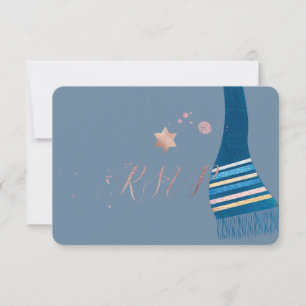 PixDezines rsvp mitzvah/Talit Azul Teal