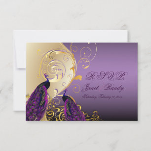 PixDezines rsvp Peacock, Filigree+swirls/texto DIY