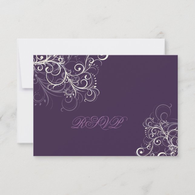 PixDezines rsvp plum+pearl espirais (Frente)