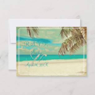 PixDezines rsvp praia vintage, paraíso tropical
