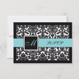 PixDezines rsvp Preto Flora Damasco/Cores DIY