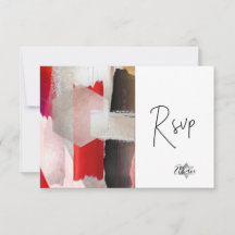 PixDezines RSVP Vermelho Aquarela Bat Mitzvah ✡