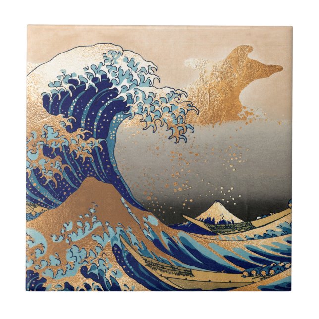 PixDezines Vintage, Excelente Wave, Hokusai 葛 飾 北  (Frente)