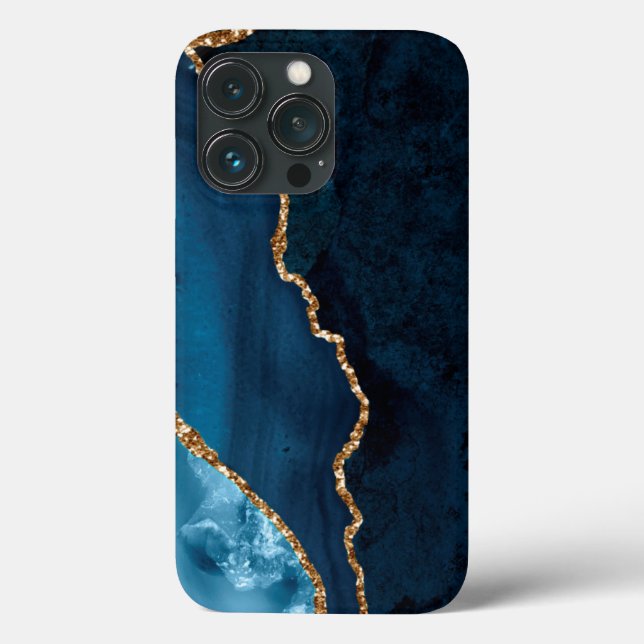 PixDezines WATERCOLOR AGATE TEAL BLUE (Verso)