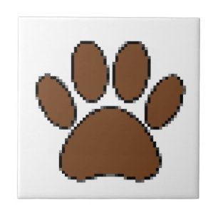Pixel Dog Paw Print