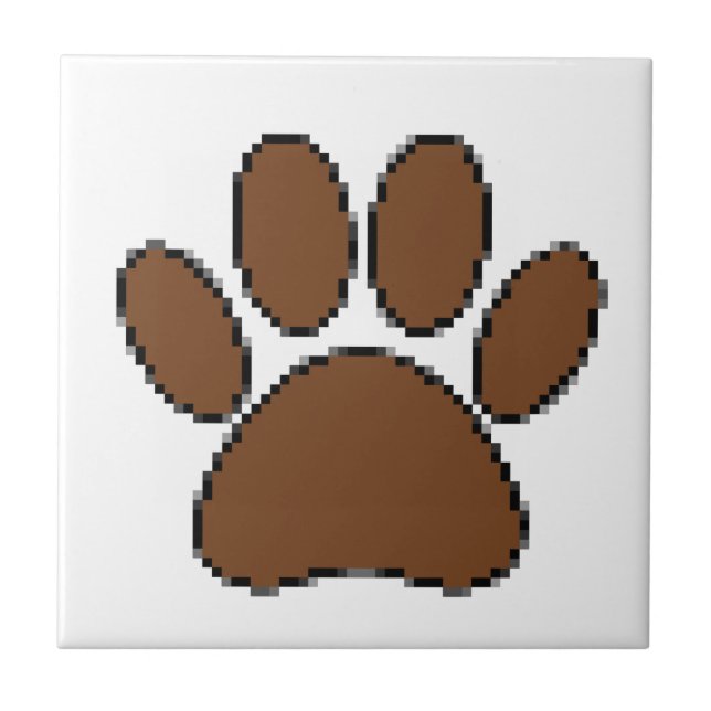 Pixel Dog Paw Print (Frente)