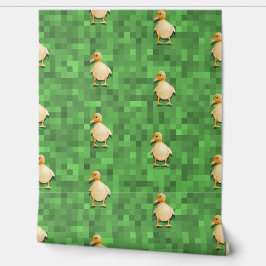 Pixel Duck Patterno - Design verde traseiro