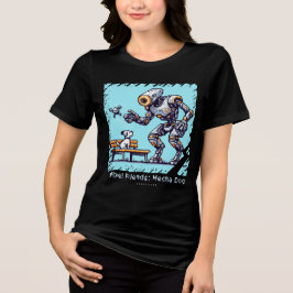 Pixel Friends: Mecha Dog (Robot Dog) (camisa femin