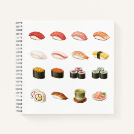 Pixel Sushi Notebook – Japanese Food Design