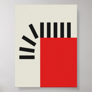 Pixels de queda da liberdade Abstrato Poster