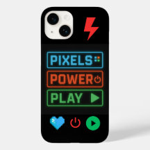 Pixels Power Play iPhone Case – Retro Gamer Phone 