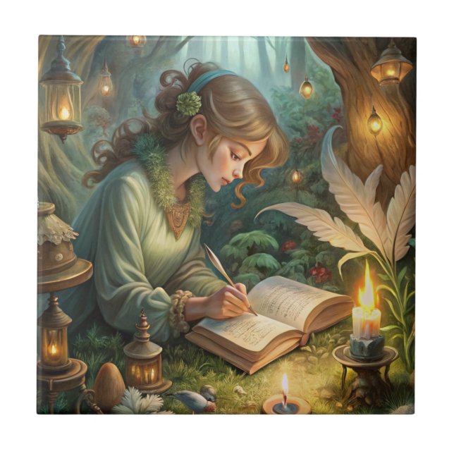 Pixie Girl Writing (Frente)